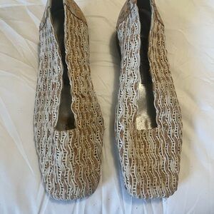 Stylish Tan and White Women's Shoes